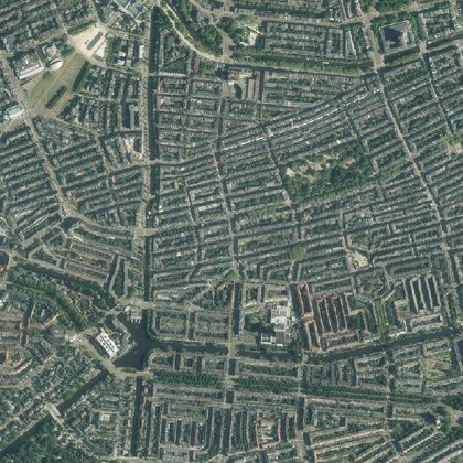 Luchtfoto van nu, dezelfde uitsnede