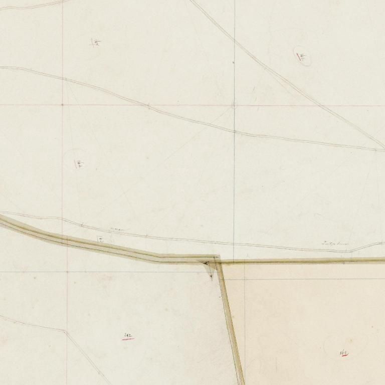 Uitsnede uit het minuutplan van 1832 rond Gijsbrechtgaarde 911