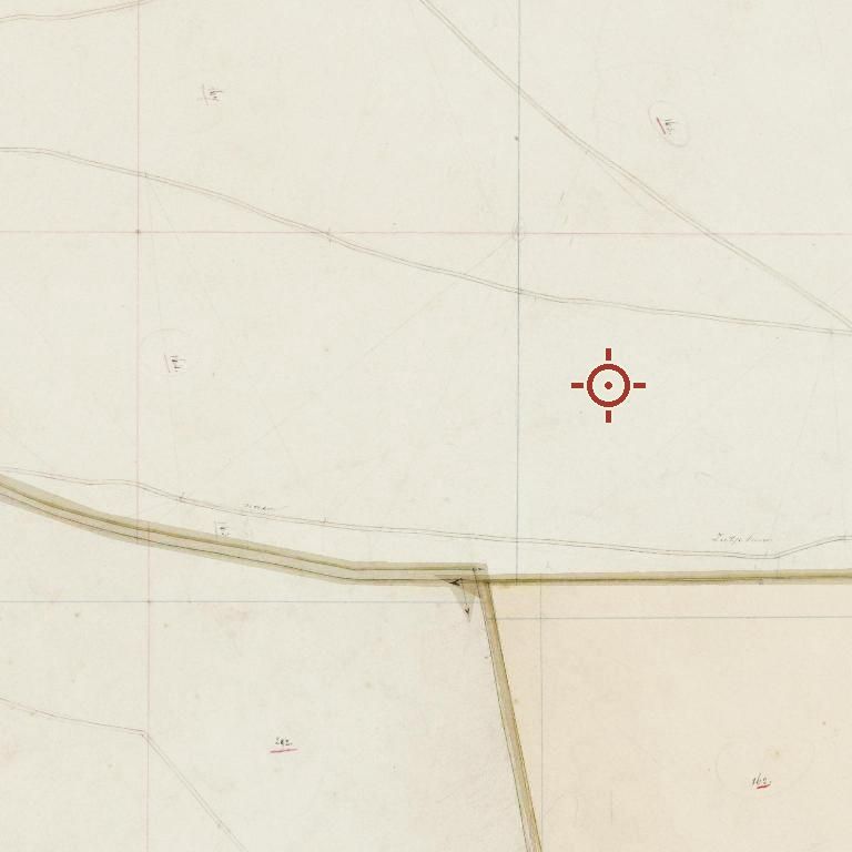 Uitsnede uit het minuutplan van 1832 rond Gijsbrechtgaarde 911