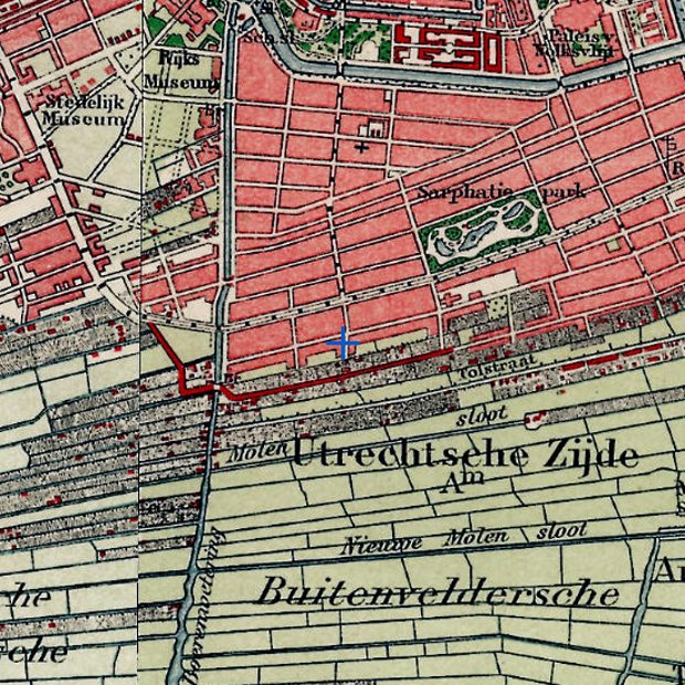 Kaart 1925, volledige uitsnede